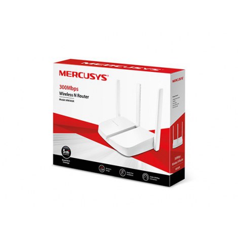 Mercusys | Wireless N Router | MW305R | 802.11n | 300 Mbit/s | 10/100 Mbit/s | Ethernet LAN (RJ-45) ports 3 | Mesh Support No | - 4